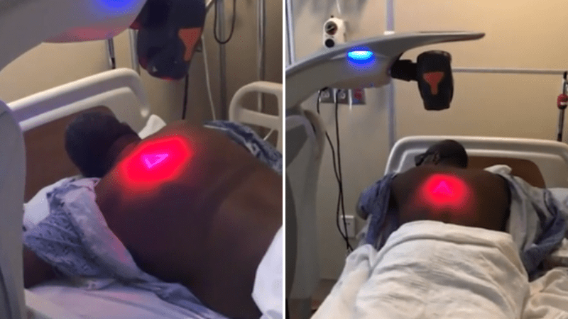 African american man healed of covid using red light therapy